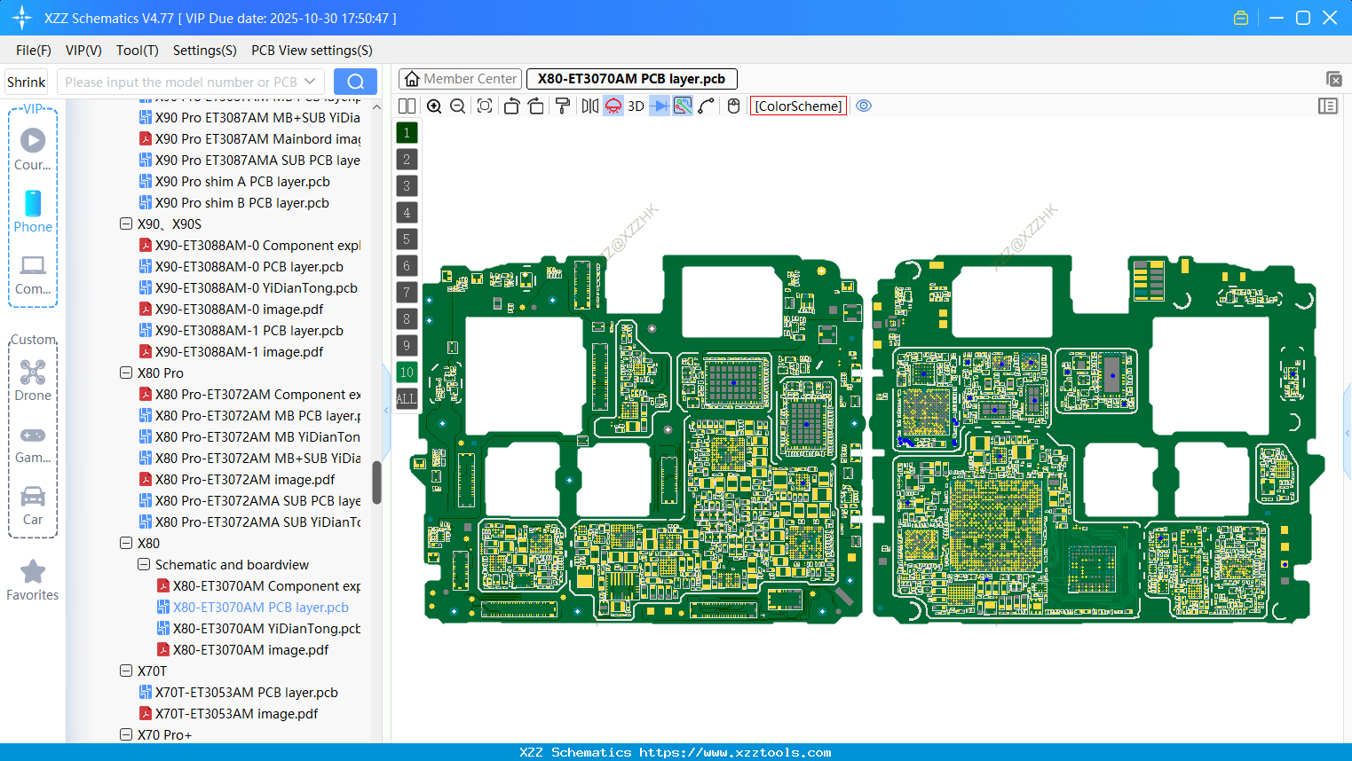 VIVO X80-ET3070AM PCB Layer